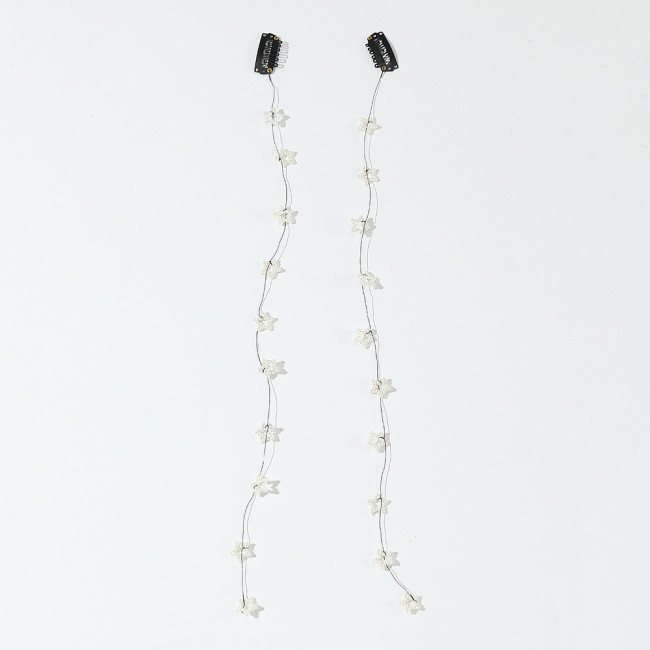 Fresh And Sweet Pearl Pentagram Hair Chain
