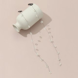 Fresh And Sweet Pearl Pentagram Hair Chain