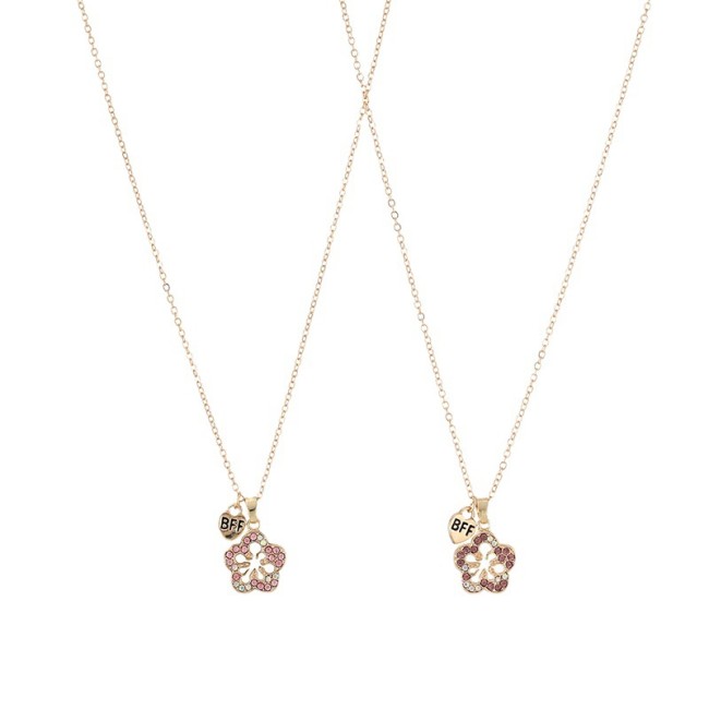 Stylish Two Sets Of Alloy Flower Pendants
