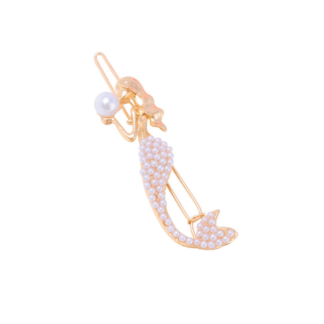 Delicate Mermaid With Pearl Clip