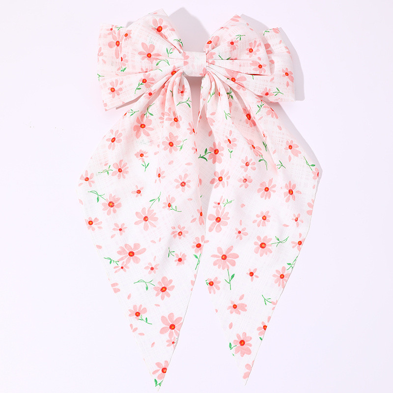 Double Layer Bow Tie Long Tail Clip