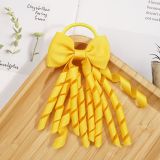 Solid Curly Tassel Hair Band