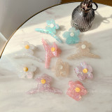 Pastel Adorable Flower Hair Claw