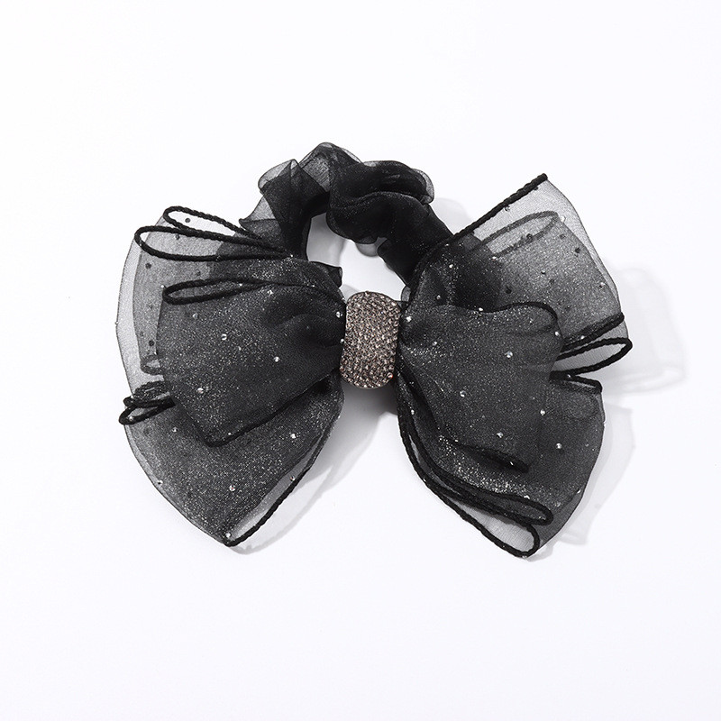 Rhinestone Bow Scrunchies