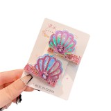 Glitter Mermaid Shell Clip