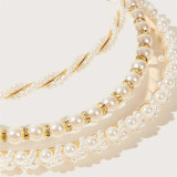 Delicate Water Diamond Pearl Hair Band
