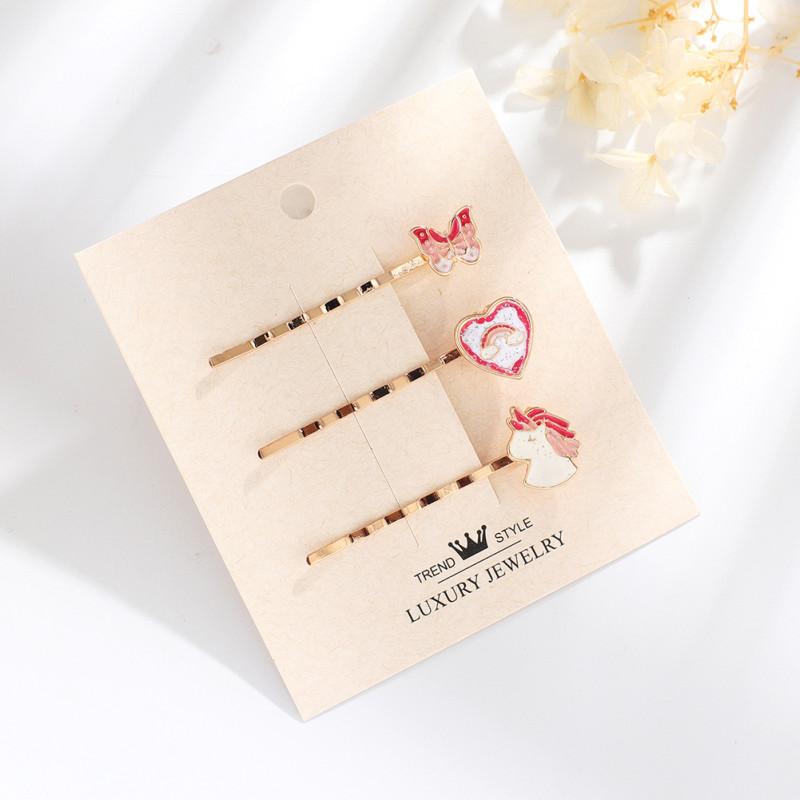 Children's Pink Hairpin Set
