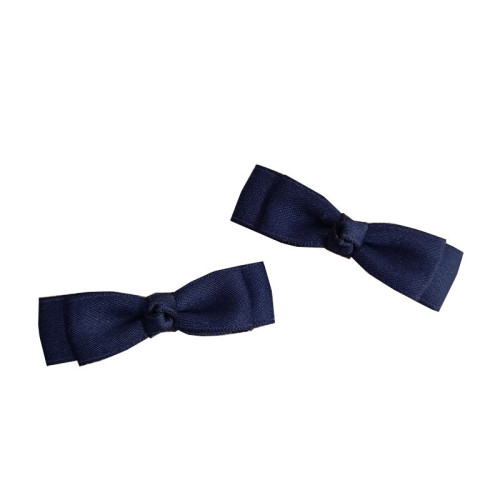 Cute Navy Blue Children's Bow Hair Clip