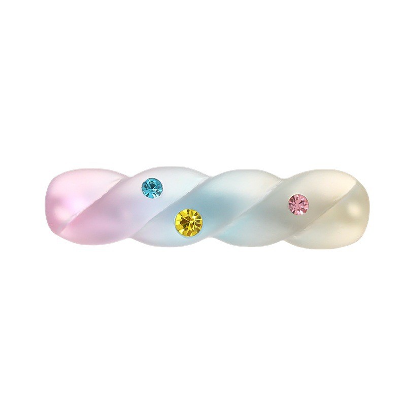 Summer Colorful Gradient Resin Hair Clips