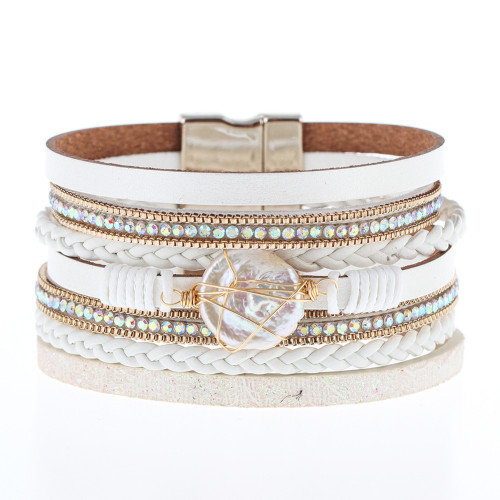 New Multi Layered Leather Bracelet