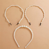 3 PCS Set Fashion Pearl Hair Band