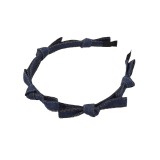 Denim Blue Bow Tie Hair Band