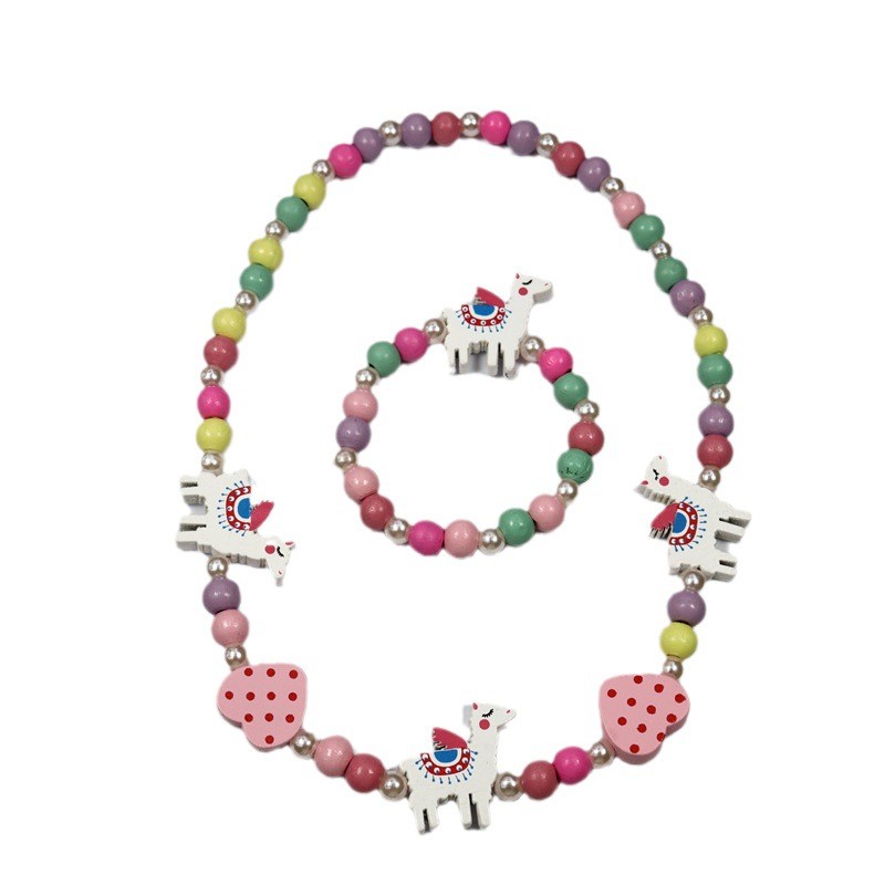 Wood Lama Jewelry Set