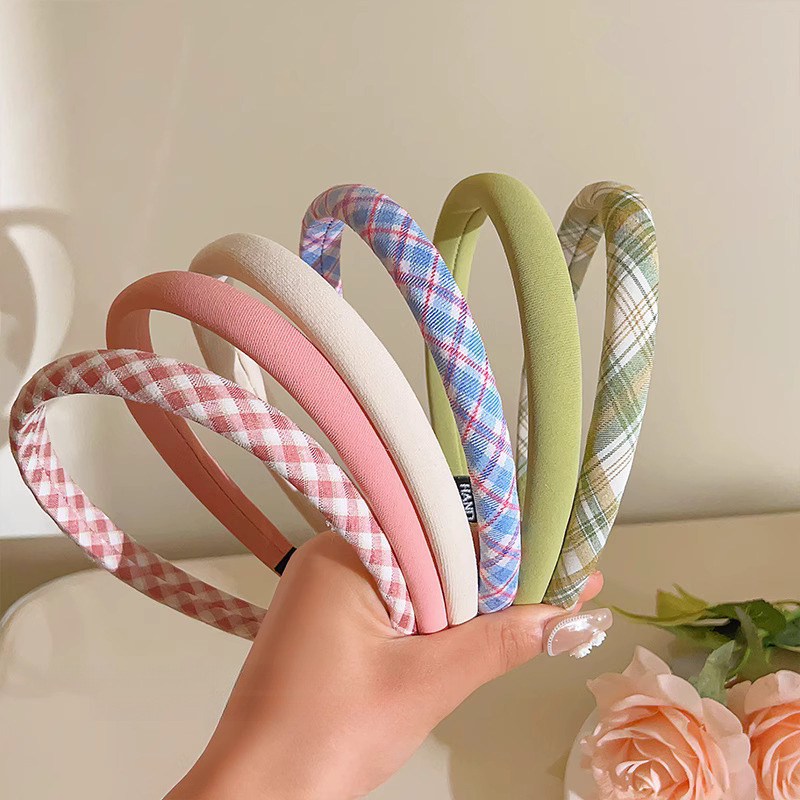 Artistic Plaid Hair Band