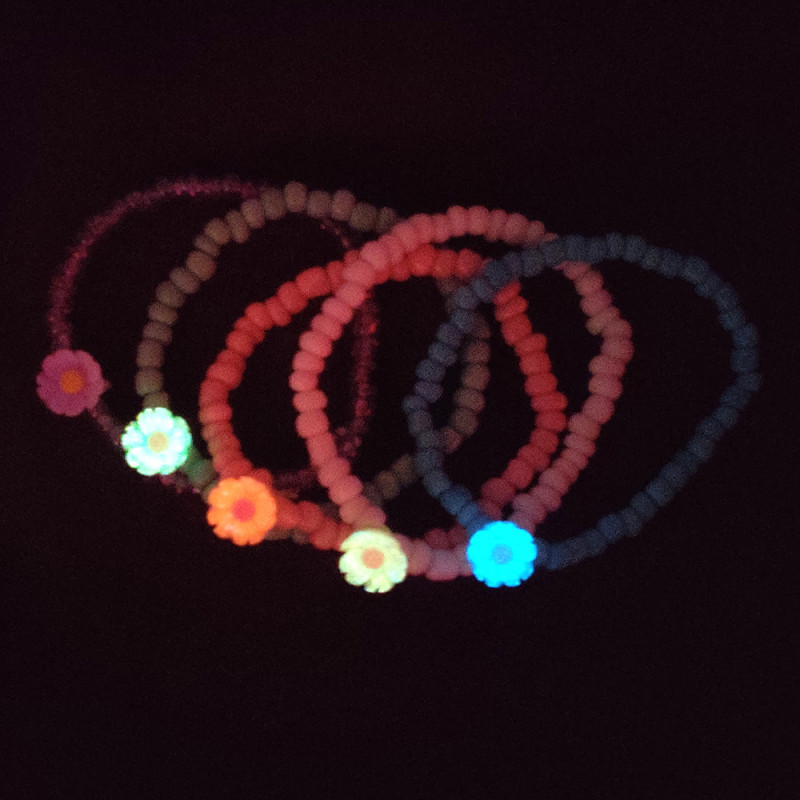 Cute Colorful Night Light Bracelet Set