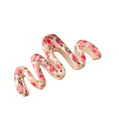 Sweet Printing Plastic Hair Claw