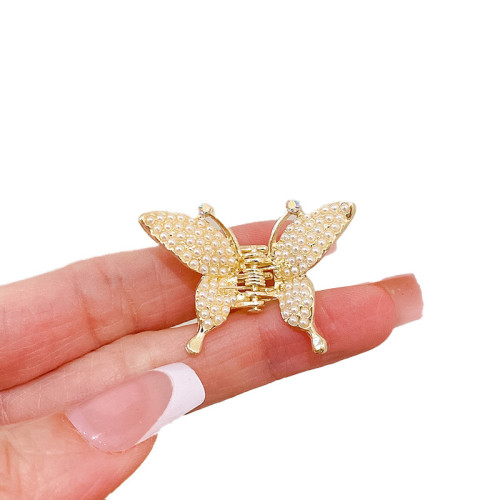 Rhinestone And Pearl Hair Claw