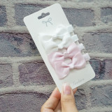 4PCS Solid Color Bow Clip
