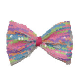 Colorful Sequin Bow Clip