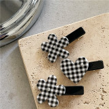 Black And White Plaid Hairpin