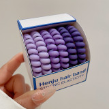 6PCS Simple And Durable Matte Hair Ring