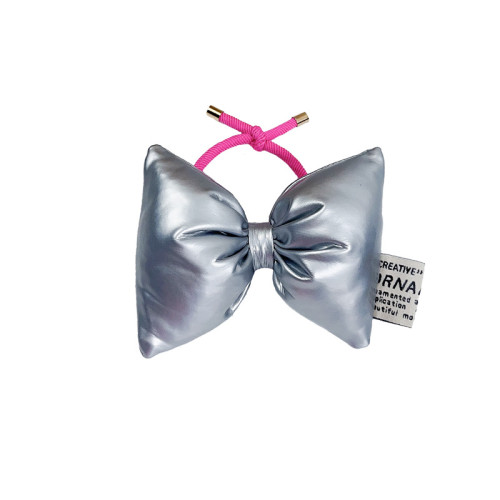 Retro PU Bow Sponge Hair Ring