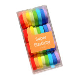 Rainbow Color Hair Tie Box SET/36PCS