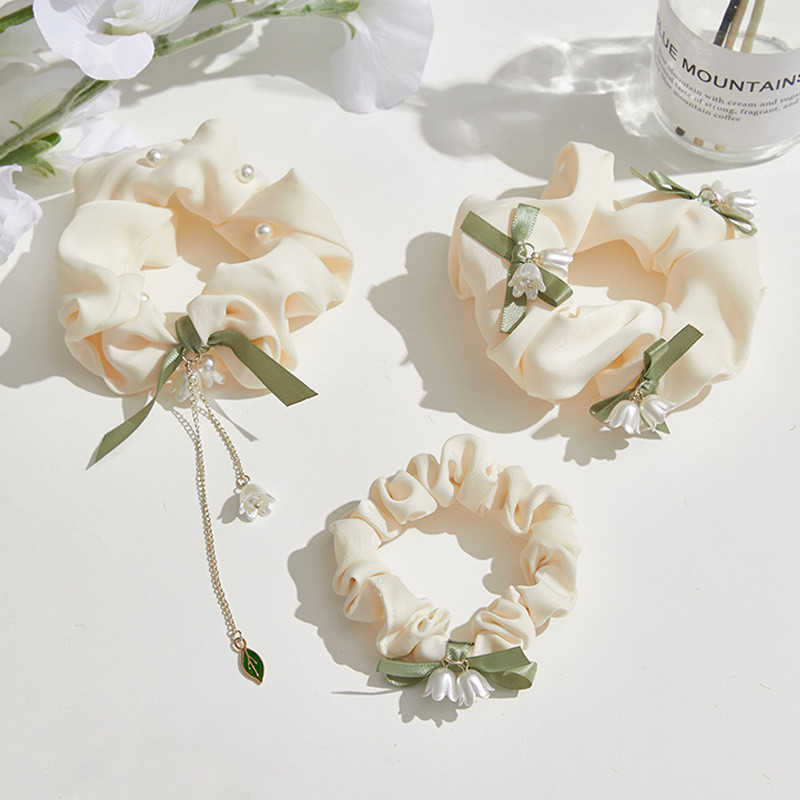 Elegant Bell Orchid Scrunchies