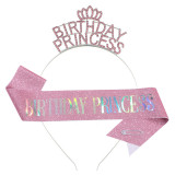 Shoulder Belt Birthday Headband Set
