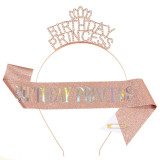Shoulder Belt Birthday Headband Set