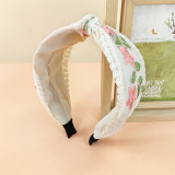 Embroidery Flower Headband
