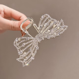 Elegant Pearl And Rhinestone Hair Claw
