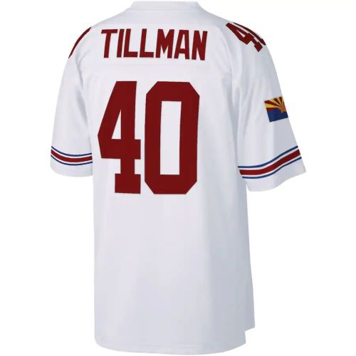 A.Cardinals #40 Pat Tillman Mitchell & Ness White Legacy Replica Jersey Stitched American Football Jerseys