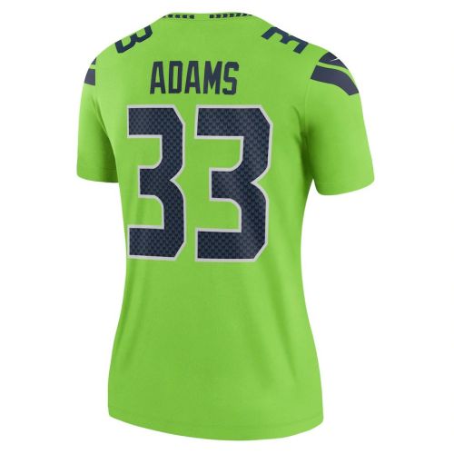 S.Seahawks #33 Jamal Adams  Neon Green Legend Jersey Stitched American Football Jerseys