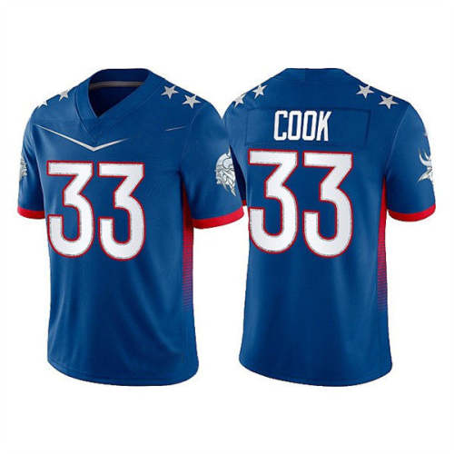 MN.Vikings #33 Dalvin Cook 2022 Royal Pro Bowl Stitched Jersey American Football Jerseys