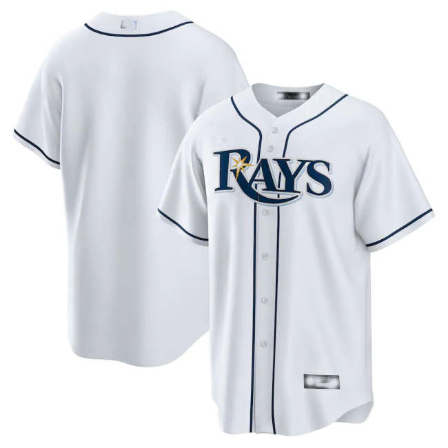 Tampa Bay Rays White Home Blank Replica Jersey Baseball Jerseys