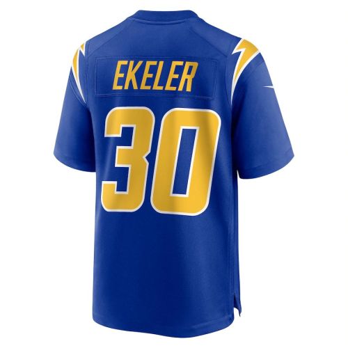 LA.Chargers #30 Austin Ekeler  Royal Game Jersey Stitched American Football Jerseys