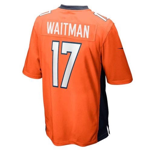 D.Broncos #17 Corliss Waitman  Orange Game Player Jersey Stitched American Football Jerseys