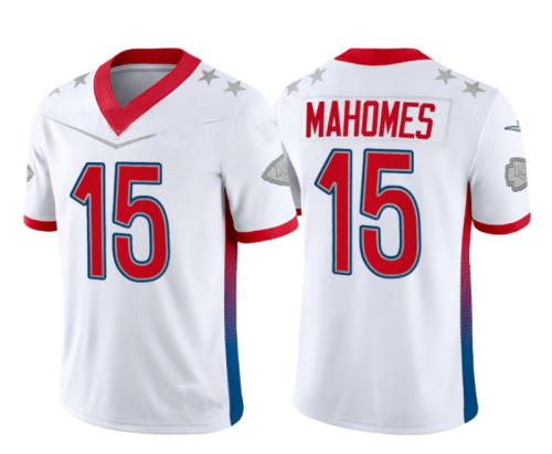 KC.Chiefs #15 Patrick Mahomes White 2022 Pro Bowl Vapor Untouchable Stitched Limited Jersey American Football Jerseys