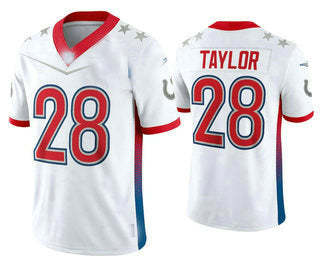 IN.Colts #28 Jonathan Taylor White 2022 Pro Bowl Vapor Untouchable Stitched Limited Jersey American Football Jerseys