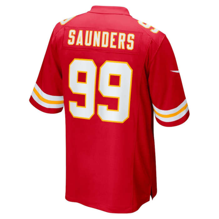 KC.Chiefs #99 Khalen Saunders Red Game Jersey Stitched American Football Jerseys