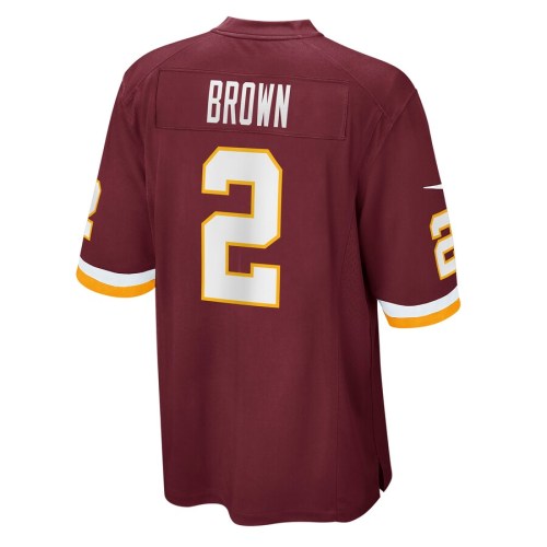 W.Football Team #2 Dyami Brown Burgundy Game Jersey Stitched American Football Jerseys