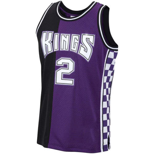 S.Kings #2 Mitch Richmond Mitchell & Ness 1994-95 Hardwood Classics Swingman Jersey Purple Stitched American Basketball Jersey