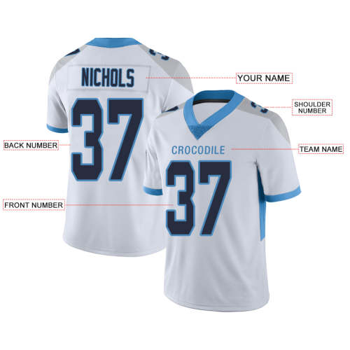 Custom Tennessee Titans Stitched American Football Jerseys Personalize Birthday Gifts White Jersey