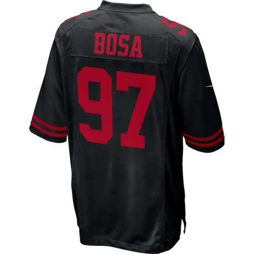 SF.49ers #97 Nick Bosa Fashion Game Jersey Black Stitched American Football Jerseys