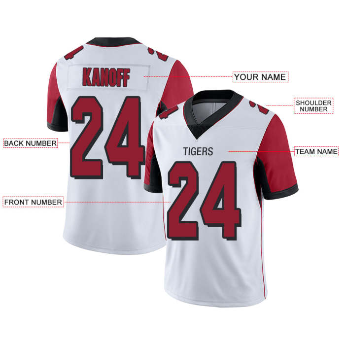 Custom Men's American Atlanta Falcons White Vapor Limited Stitched Football Jersey