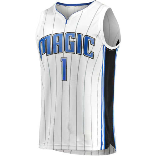 O.Magic #1 Jonathan Isaac Fanatics Branded  Fast Break Replica Player Jersey  Association Edition White Stitched American Basketball Jersey