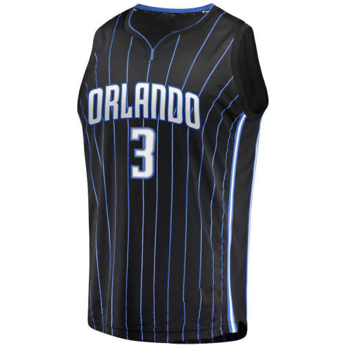 O.Magic #3 Chuma Okeke Fanatics Branded  2021-22 Fast Break Replica Jersey Icon Edition Black Stitched American Basketball Jersey