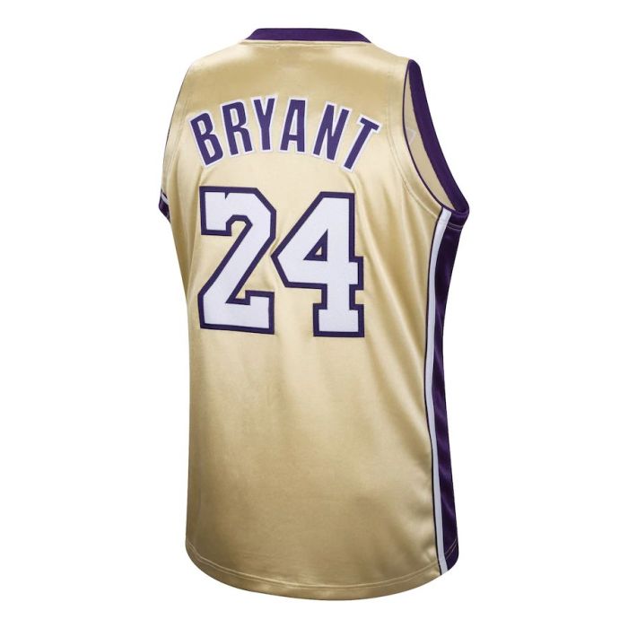 LA.Lakers #24 Kobe Bryant Mitchell & Ness Hall of Fame Class of 2020 #24 Authentic Hardwood Classics Jersey Gold Stitched American Basketball Jersey