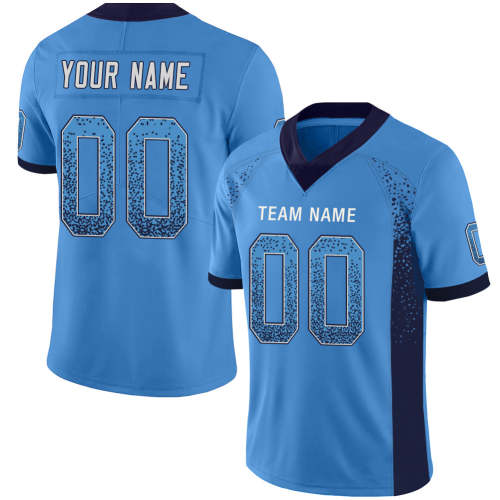 Custom Tennessee Titans Stitched American Football Jerseys Personalize Birthday Gifts Light Blue Jersey